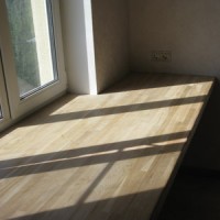 Подоконники и стол-столешница из дуба