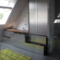 Шкаф с тумбой в стиле хайтек